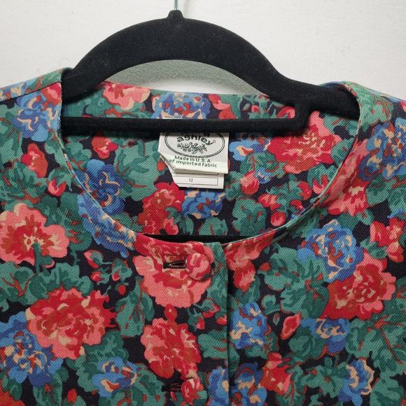 12 Vintage Laura Ashley Floral Midi Dress Cottagecore English Country - Picture 7 of 13